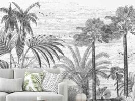 Papier peint jungle noir et blanc une touche exotique et moderne pour votre intérieur