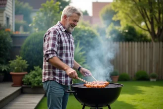 Barbecue et brasero en extérieur pour des moments conviviaux