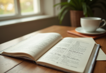 Livre de grammaire ouvert avec notes sur jaurais et jaurai