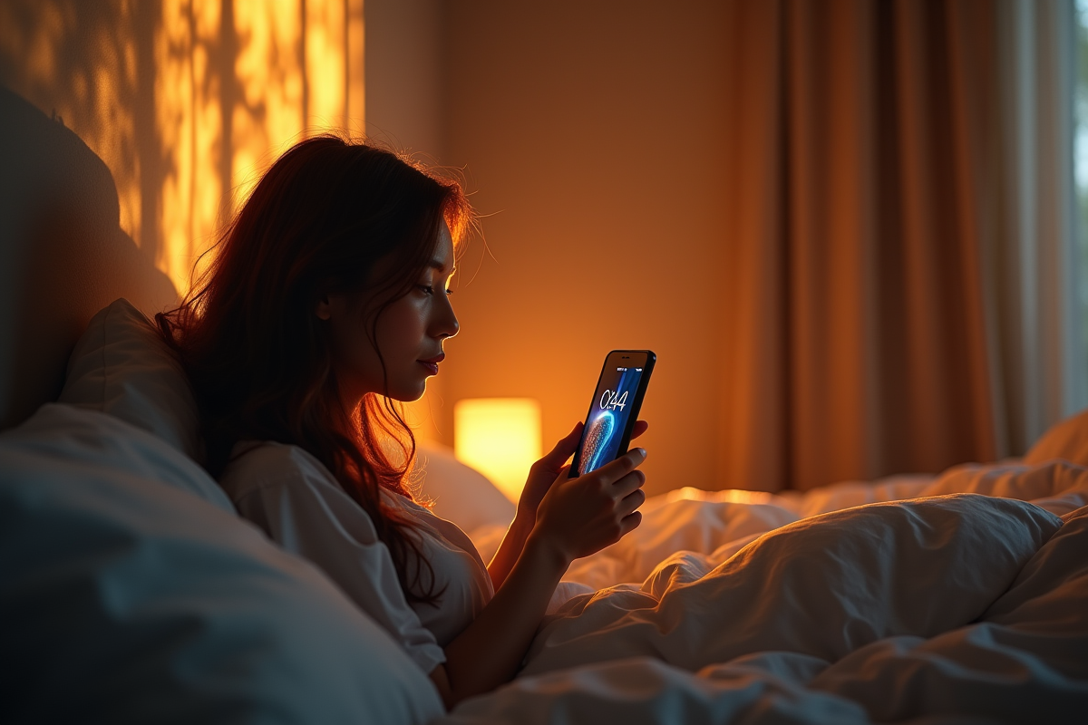 Personne se réveillant au lever du soleil à 4h44