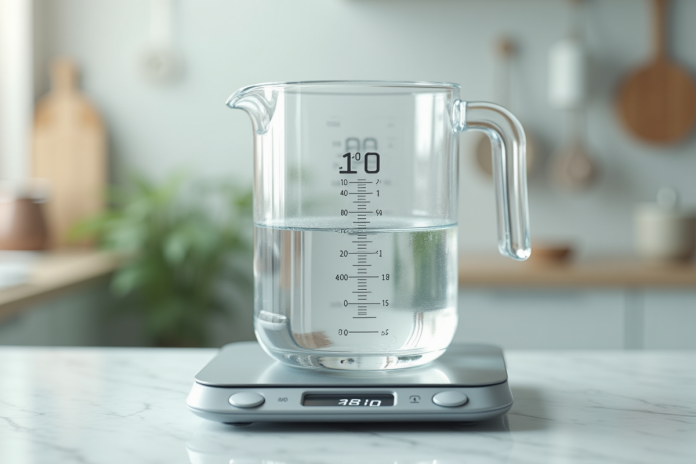 Verre mesure d'eau à 40 cl avec balance précise